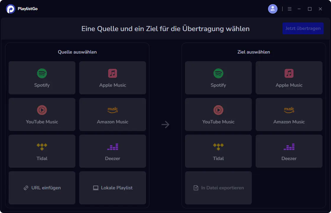 Lokale Playlist auswählen