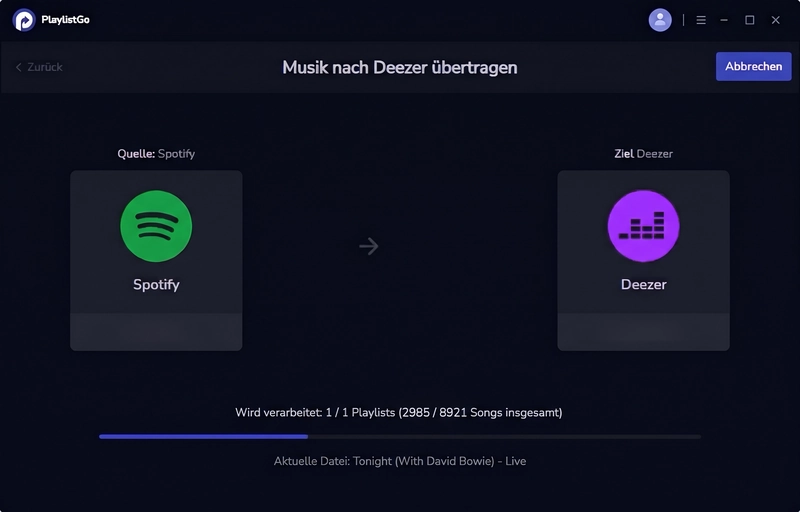 Titel automatisch in Deezer anlegen