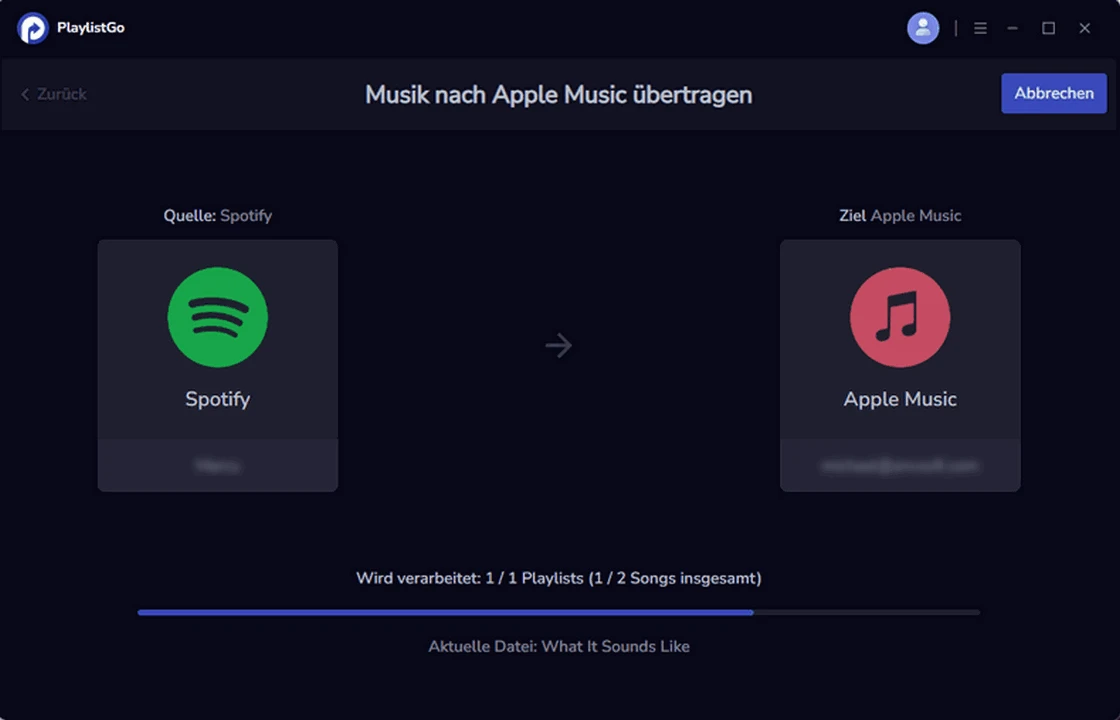 Schritt 6: Übertragung starten