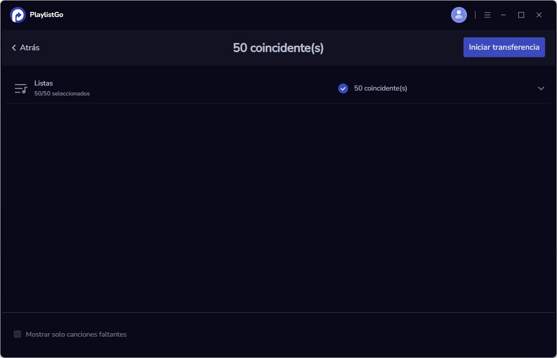 Iniciar importación