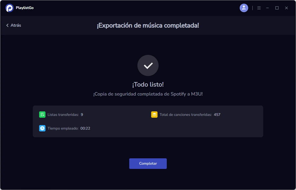 Finalizar y acceder al archivo