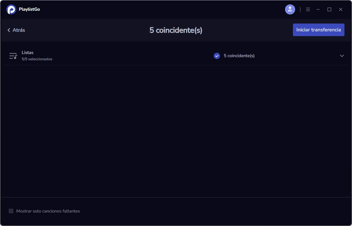 Empareja las canciones automáticamente