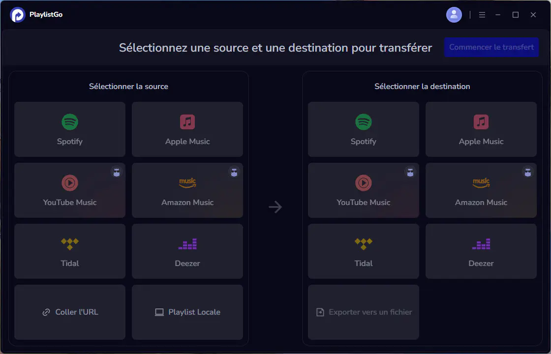 Étape 1 : Lancez PlaylistGo