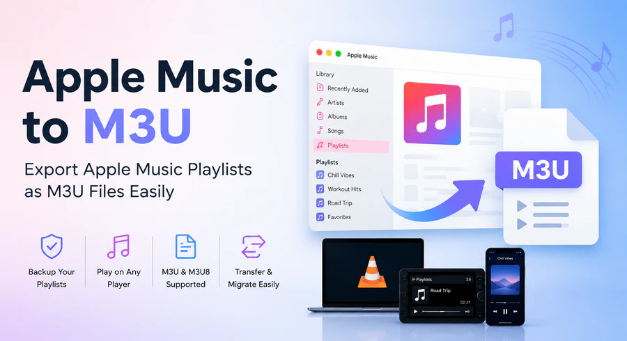 Apple Music to M3U Converter: Export Apple Music Playlists to M3U File