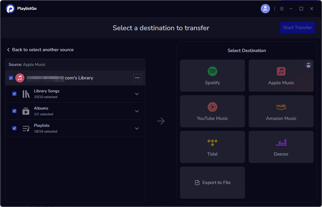 Step 2: Select the Source Platform