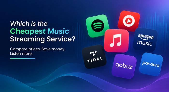 Comparison of the cheapest music streaming services in 2026