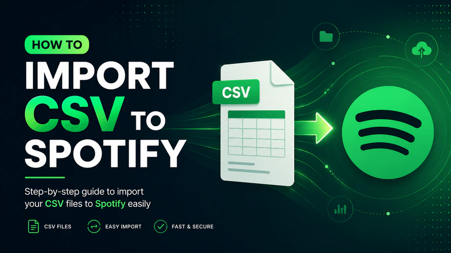 How to Import a CSV Playlist to Spotify with PlaylistGo