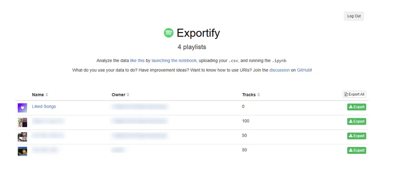 exportify