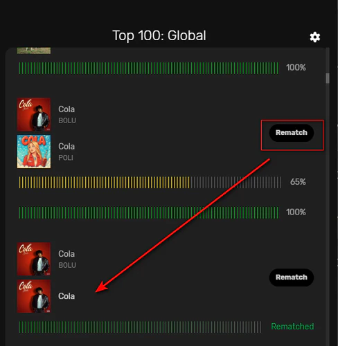freeyourmusic rematch