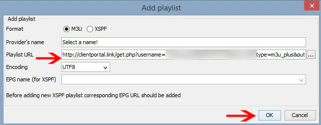 Open M3U Playlist on IPTV Players