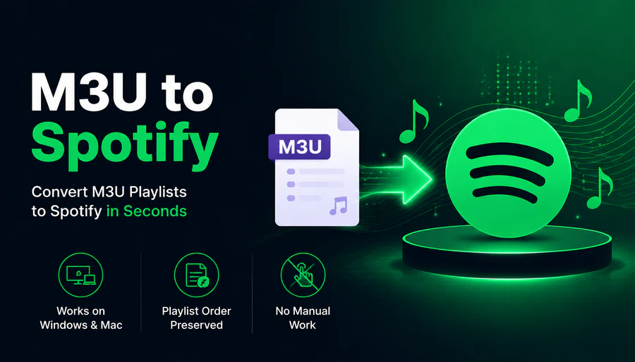How to Import an M3U Playlist to Spotify with PlaylistGo