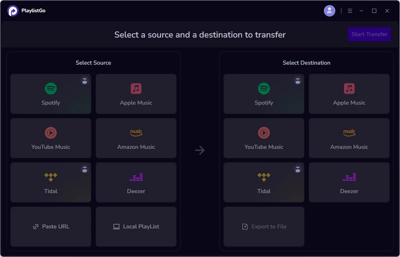 choose apple music destination platform