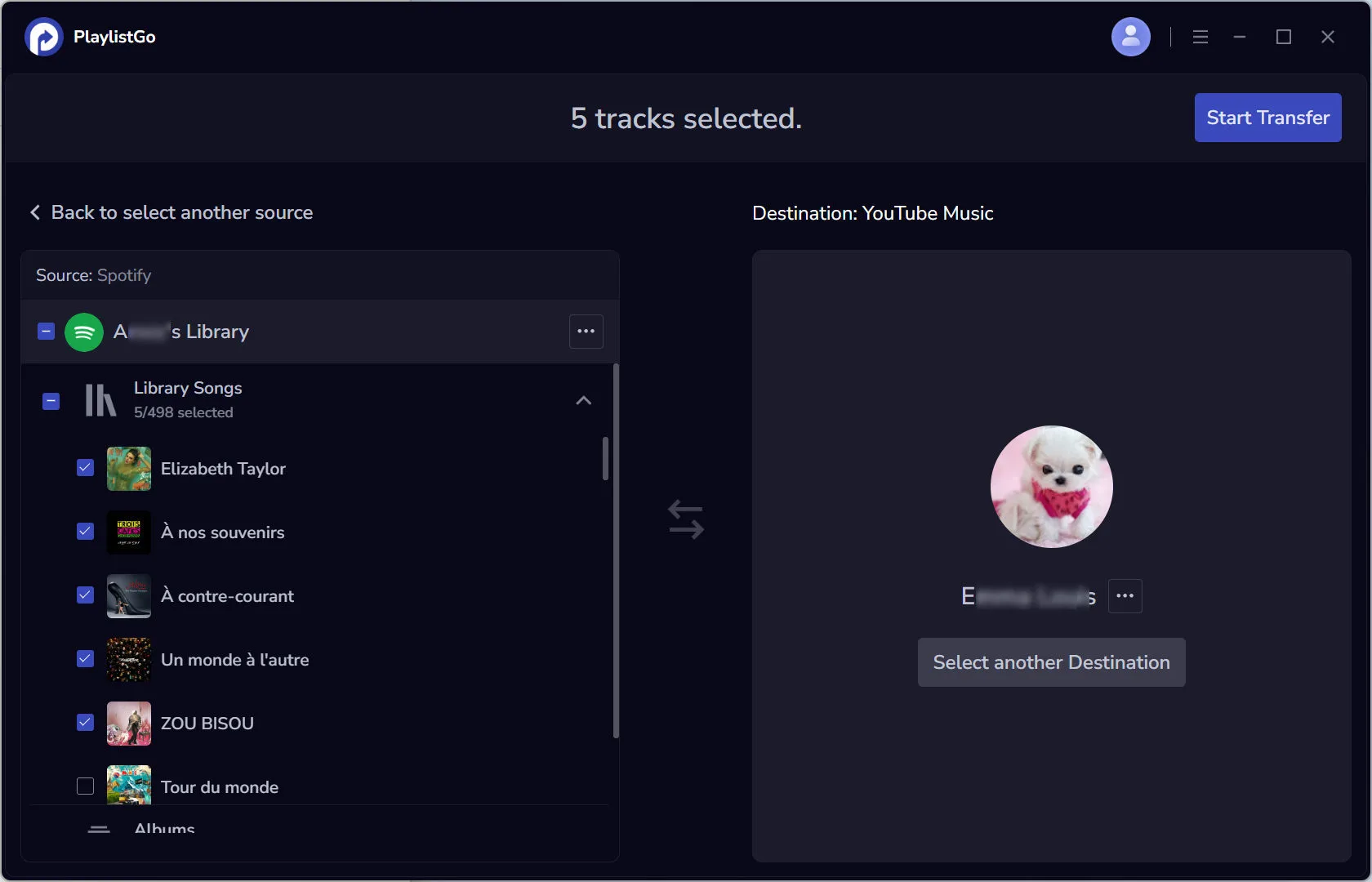 choose apple music destination platform
