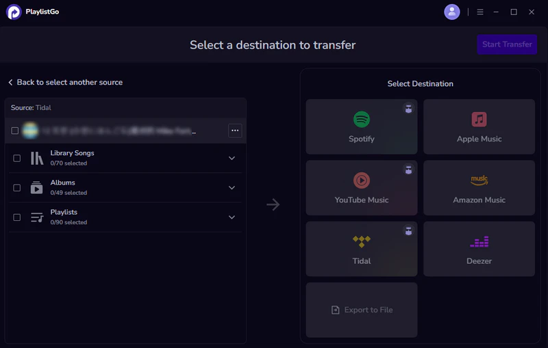 Step 2: Select the Source Platform