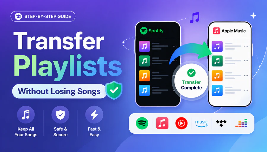 transfer playlist without losing songs