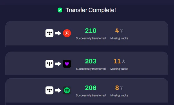 tunemymusic platform pair