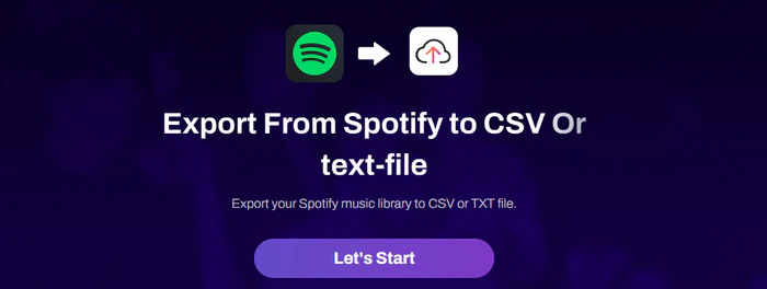 TuneMyMusic interface for exporting Spotify playlists to file