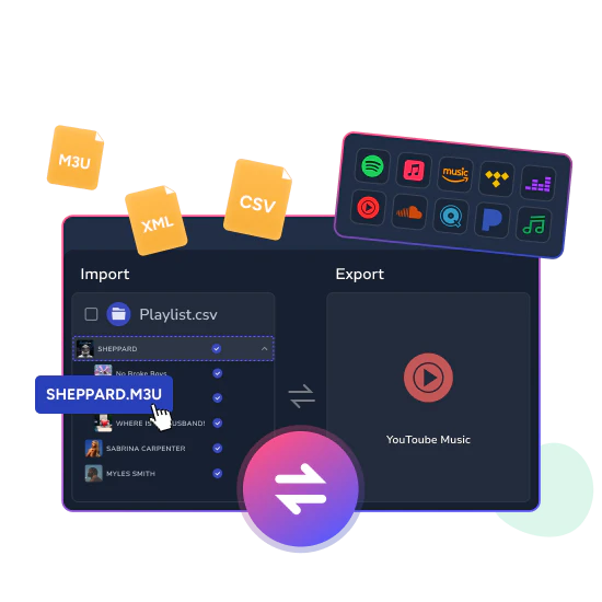 export and backup streaming playlists to local files