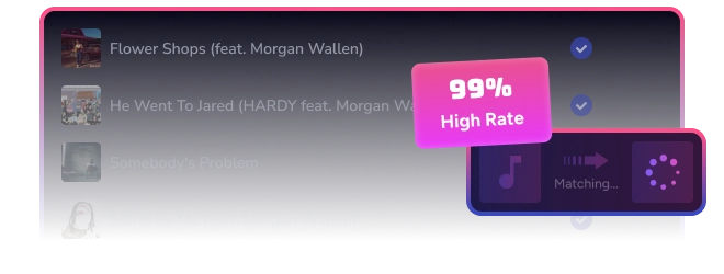 Convert playlists with high accuracy