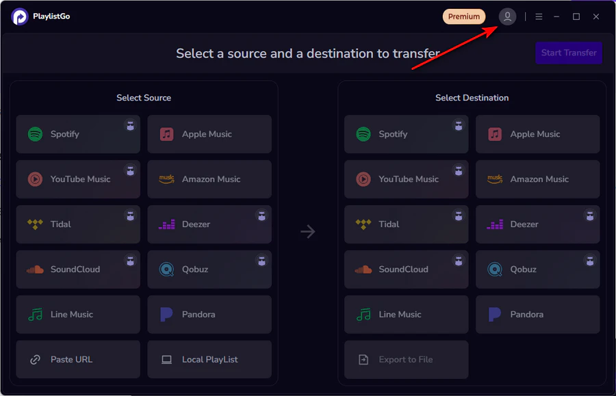 Step 1: Click the User Icon