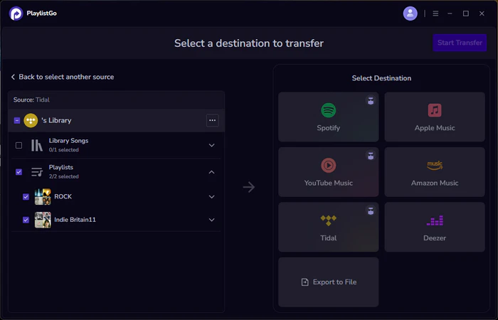 select tidal as source