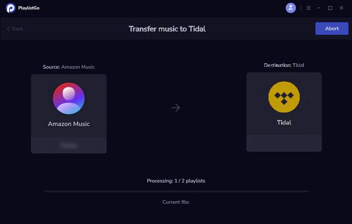 transfer amazon music to tidal