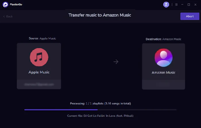 transfer apple music to amazon music