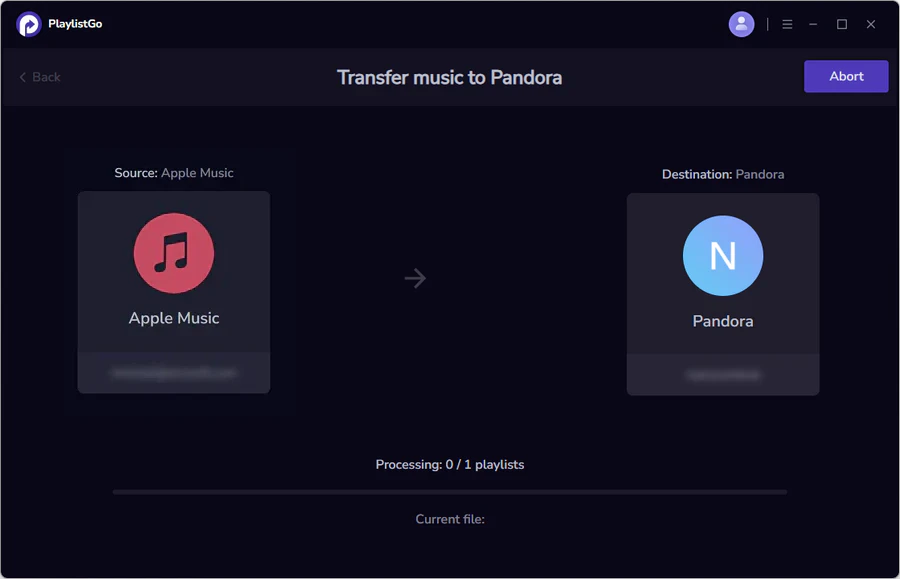transfer apple music to pandora