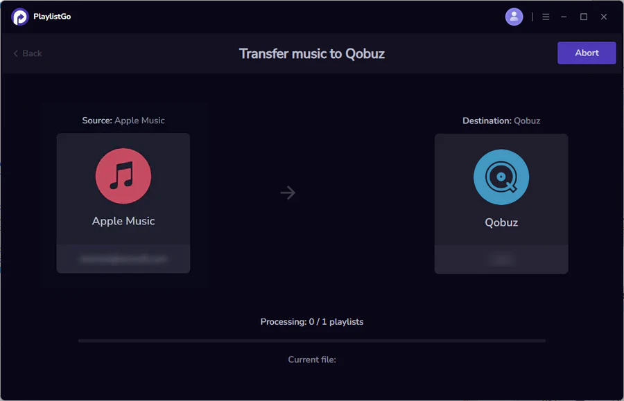 transfer apple music to qobuz