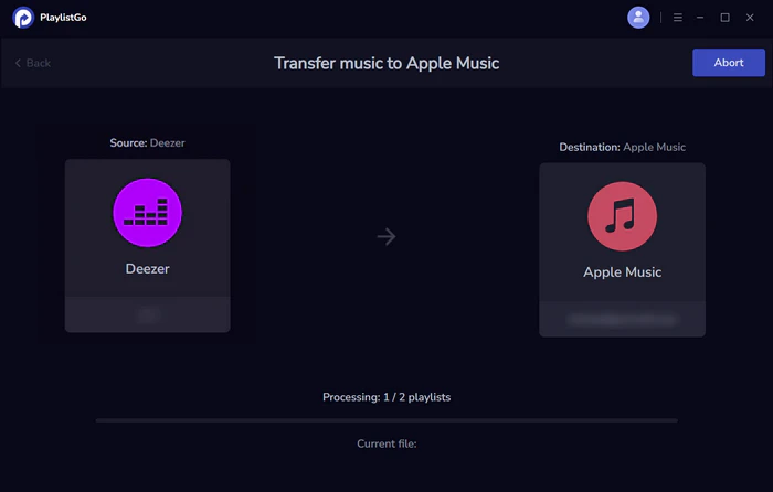transfer deezer to apple music