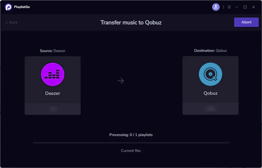 transfer deezer to qobuz