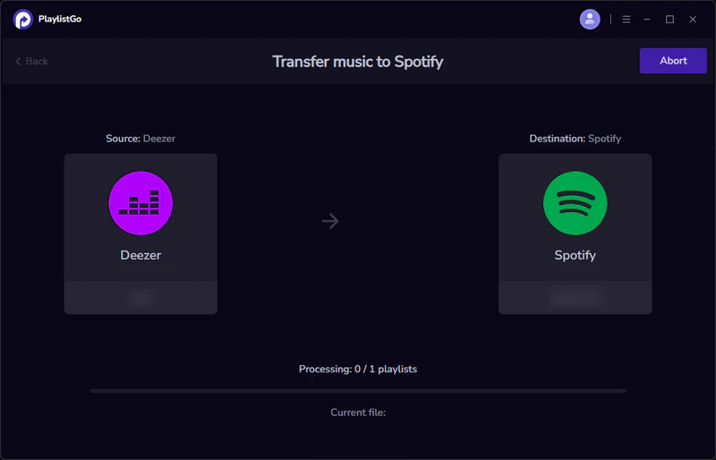 transfer deezer to spotify