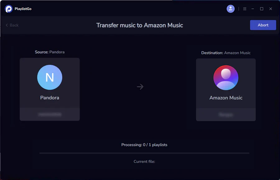 transfer pandora to amazon music