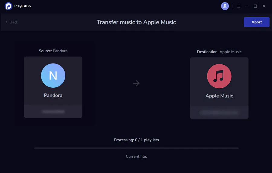 transfer pandora to apple music