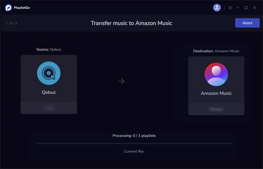 transfer qobuz to amazon music