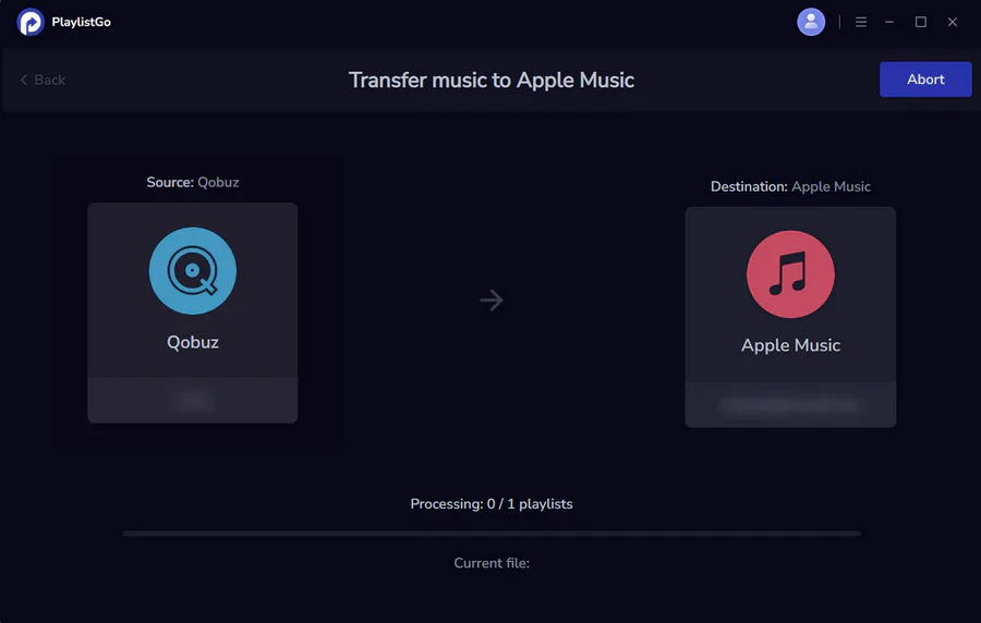 transfer qobuz to apple music