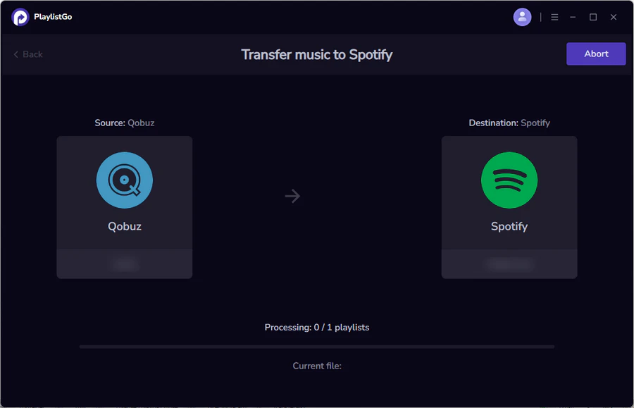 transfer qobuz to spotify