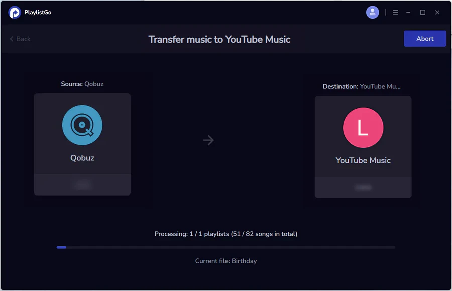 transfer qobuz to youtube music