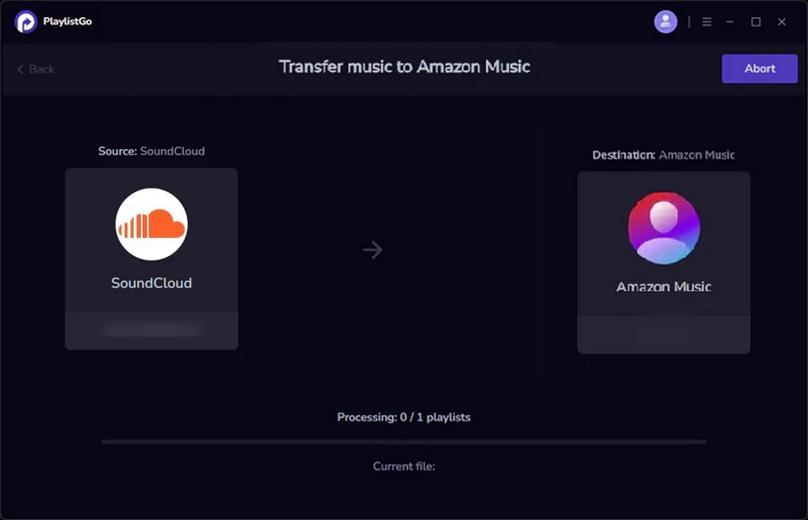 transfer soundcloud to amazon music