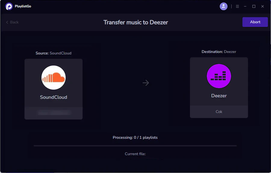 transfer soundcloud to deezer