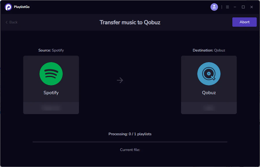 transfer spotify to qobuz