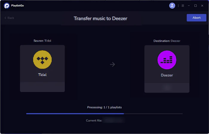 transfer tidal to deezer