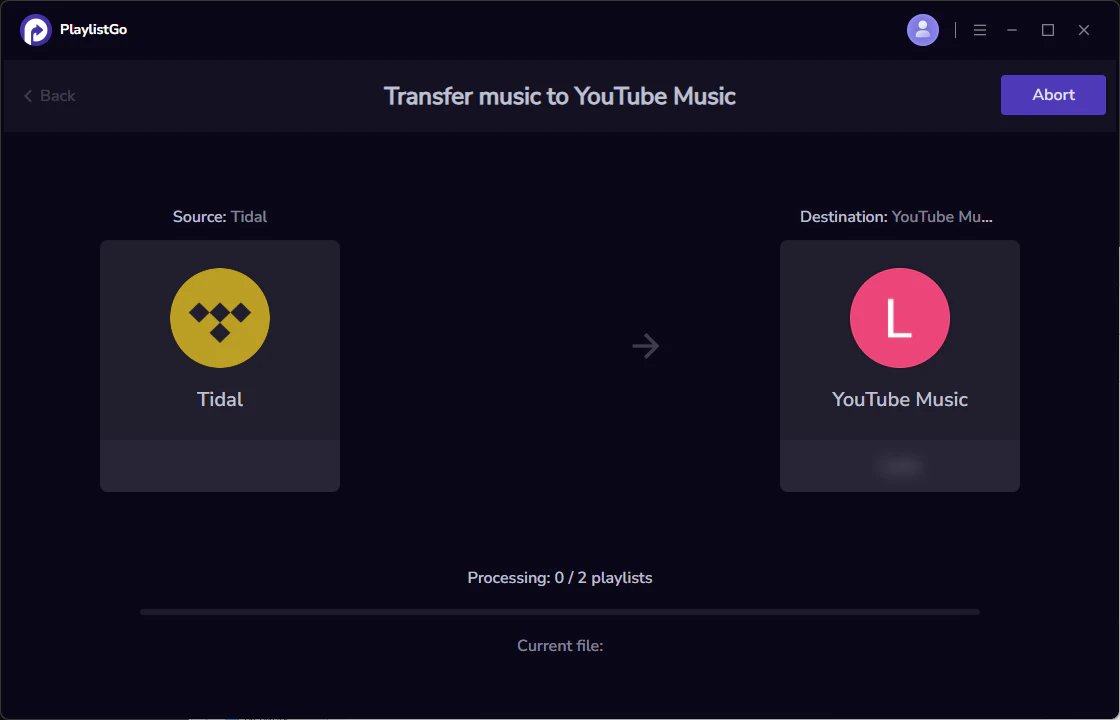 transfer tidal to youtube music