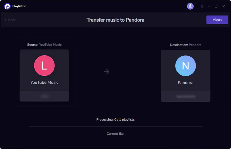 transfer youtube music to pandora